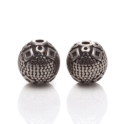 304 Stainless Steel Beads, Round
