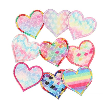 Cloth Computerized Embroidery Cloth Iron On/Sew On Patches, Costume Accessories, Appliques, Heart