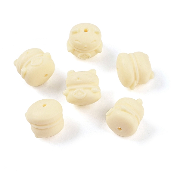 Synthetic Shell & Resin Beads, Fortune Cat