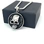 Винтажные ожерелья из нержавеющей стали с подвеской в виде черепа в стиле панк для мужчин