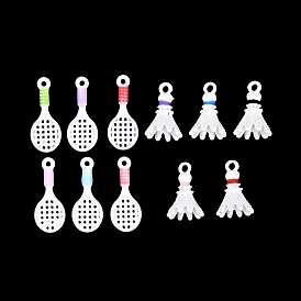 Подвески из эмали и сплава, стойки покрытие, Брелоки для бадминтона/ракеток, окрашеные, без кадмия, без никеля и без свинца