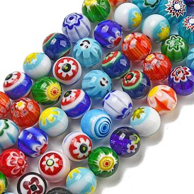 Handmade Lampwork Beads Strands, Round