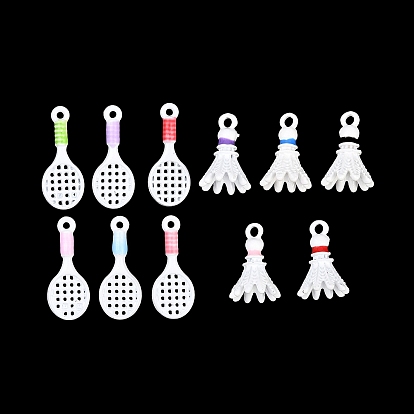 Подвески из эмали и сплава, стойки покрытие, Брелоки для бадминтона/ракеток, окрашеные, без кадмия, без никеля и без свинца