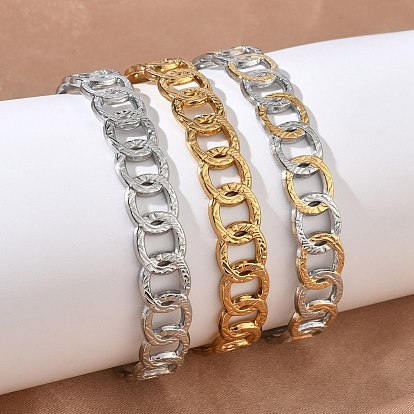 304 из нержавеющей стали манжеты браслеты, Браслеты-кольца для женщин