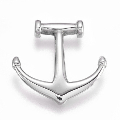 304 Stainless Steel Beads, No Hole/Undrilled, Anchor
