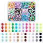 72 g 12 цвета непрозрачные акриловые бусины, круглые