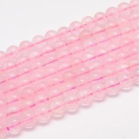 Naturel a augmenté perles de quartz brins, classe ab, ronde