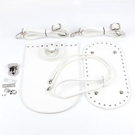 Набор для вязания крючком рюкзака своими руками, включая аксессуары для сумок из искусственной кожи и железные застежки для сумок