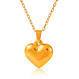 Элегантные 304 ожерелья с подвеской в форме сердца из нержавеющей стали для женщин