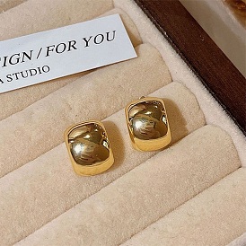 Aretes de aleación para mujer, pendientes de medio aro