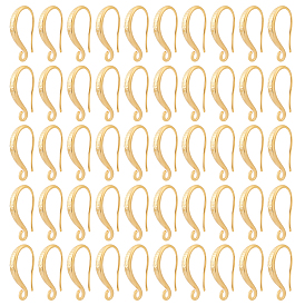 30шт. стойка с покрытием латунные крючки для сережек, с горизонтальными петлями, без свинца и без кадмия