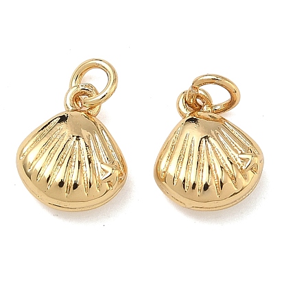 Латунные подвески, подвески в форме ракушек, без свинца и без кадмия, стойки покрытие, долговечный