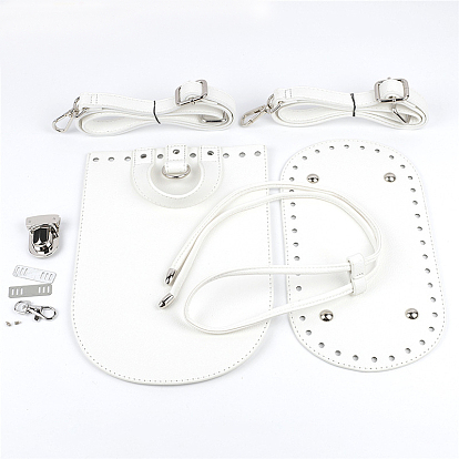 Набор для вязания крючком рюкзака своими руками, включая аксессуары для сумок из искусственной кожи и железные застежки для сумок