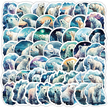 Медведь 50шт ПВХ самоклеящиеся наклейки, водонепроницаемые наклейки, для чемодана, скейтборде, холодильник, шлем, оболочка мобильного телефона