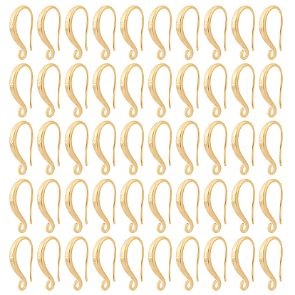 30шт. стойка с покрытием латунные крючки для сережек, с горизонтальными петлями, без свинца и без кадмия