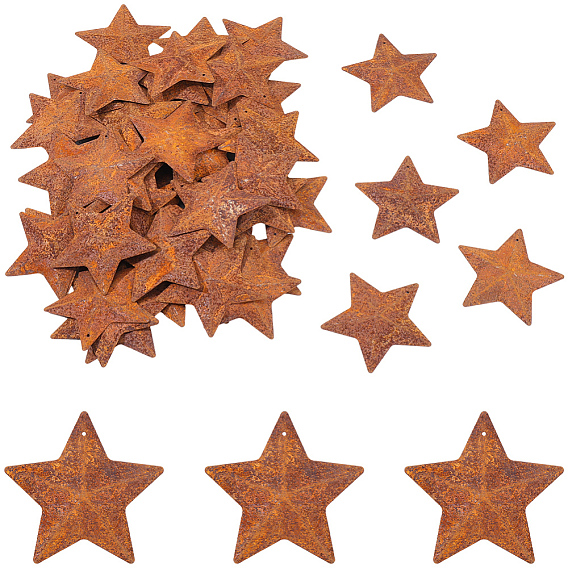 Подвески из ржавого железа, звезда