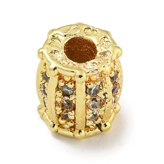 Стойки обшивки латунь кубического циркония бусы, долговечный, без свинца и без кадмия, колонка