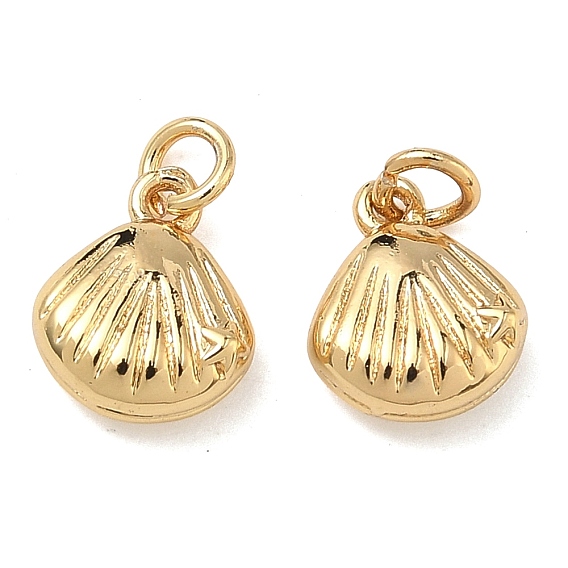 Латунные подвески, подвески в форме ракушек, без свинца и без кадмия, стойки покрытие, долговечный