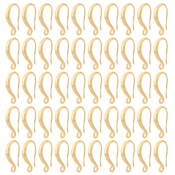 30шт. стойка с покрытием латунные крючки для сережек, с горизонтальными петлями, без свинца и без кадмия