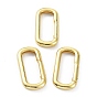 Brass Keychain Clasps, Cadmium Free & Lead Free, Long-Lasting Plated, Oval