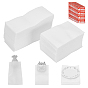400Pcs 2 Styles Double-Sided EPE Foam Resealable Bags, wiht 50Pcs Paper Self-Adhesive Stickers