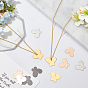 BENECREAT 30Pcs 5 Colors Brass Pendants, Stamping Blank Tag, Butterfly