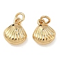 Латунные подвески, подвески в форме ракушек, без свинца и без кадмия, стойки покрытие, долговечный
