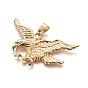 Ion Plating(IP) 304 Stainless Steel Big Pendants, Eagle