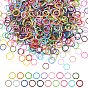 380 шт. 19 цветные запекаемые краска сплав открытые соединительные кольца