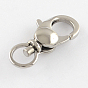 Polished 316 Surgical Stainless Steel Lobster Claw Swivel Clasps, Swivel Snap Hooks, 22~24x11x6mm, Hole: 6mm