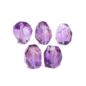 Natural Amethyst Beads, Nuggets, Faceted