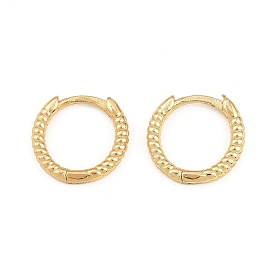 Brass Hoop Earring Findings, Long-Lasting Plated