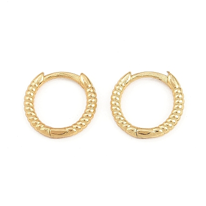 Brass Hoop Earring Findings, Long-Lasting Plated
