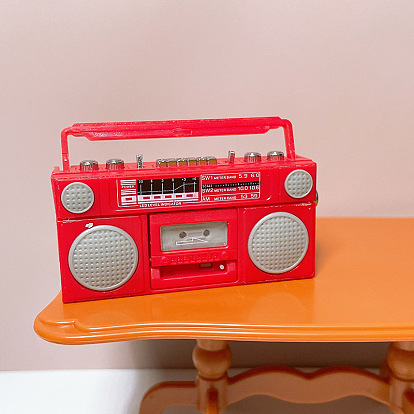 Accesorio de radio para casa de muñecas, radio para casa de