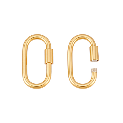 2 шт. 925 застежки-карабины из стерлингового серебра, овальные