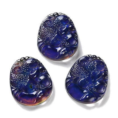 Украшения для показа рыб с датчиками температуры и меняющими цвет, для украшения рабочего стола домашнего офиса