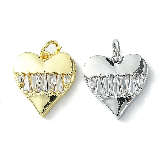 Стойка металлическая латунная микропрофилированная кубическая циркония подвески, долговечный, без свинца и без кадмия, шарма сердца