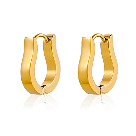 Серьги из 304 нержавеющей стали, U-образный, ионное покрытие (ip)