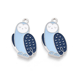 Подвески в виде птиц из эмалированного сплава, без кадмия, без никеля и без свинца, платина