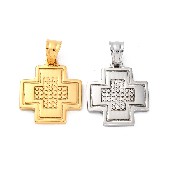 304 подвески из нержавеющей стали, крест прелести, ионное покрытие (ip)