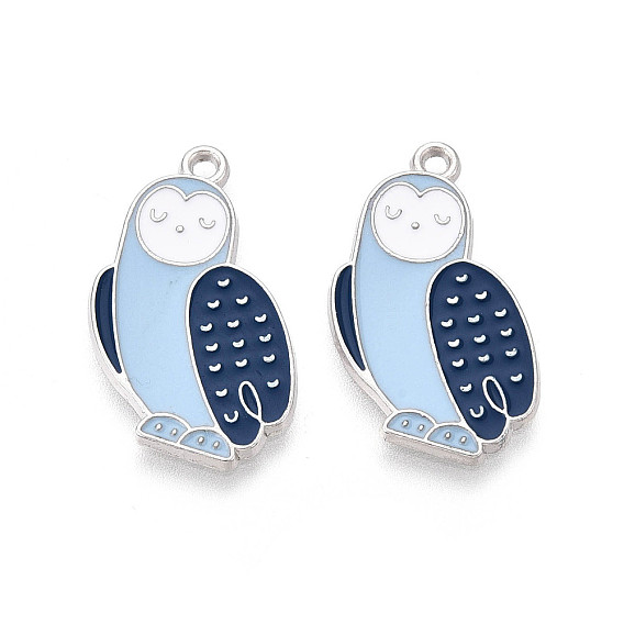 Подвески в виде птиц из эмалированного сплава, без кадмия, без никеля и без свинца, платина