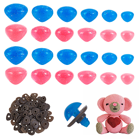 72 шт. 6 стили 2 цвета нос для куклы из смолы, аксессуары для игрушек своими руками