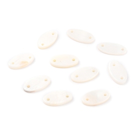 Natural Freshwater Shell Links, Oval