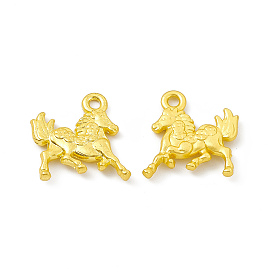 Rack Plating Alloy Pendants, Cadmium Free & Lead Free & Nickle Free, Horse Charms