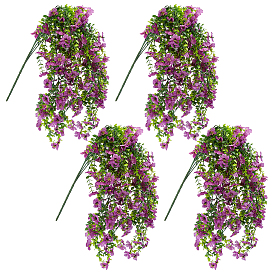 4шт. искусственная пластиковая фиолетовая лоза для свадебного украшения, домашний декор своими руками