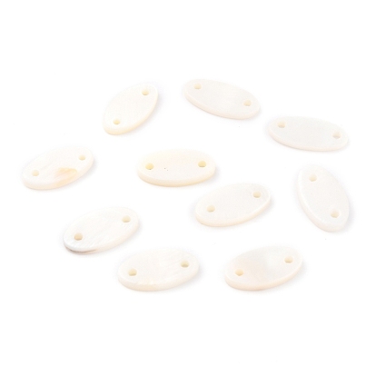 Natural Freshwater Shell Links, Oval