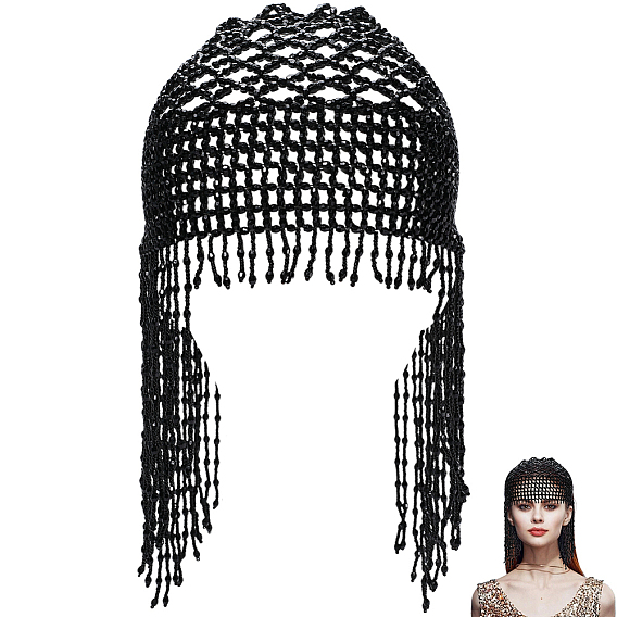 Головной убор со стразами и полиэфирным волокном, цепочки для волос, свадебные аксессуары для волос для женщин и девушек