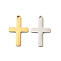 201 подвески из нержавеющей стали, крест очарование, ионное покрытие (ip)