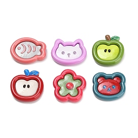 Милые непрозрачные смоляные кабошоны, разнообразные