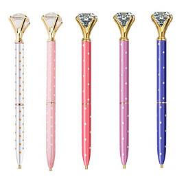 Plastic Diamond Painting Point Drill Pen, Polka Dot Pattern, Diamond Painting Tools, with Diamond Ornament